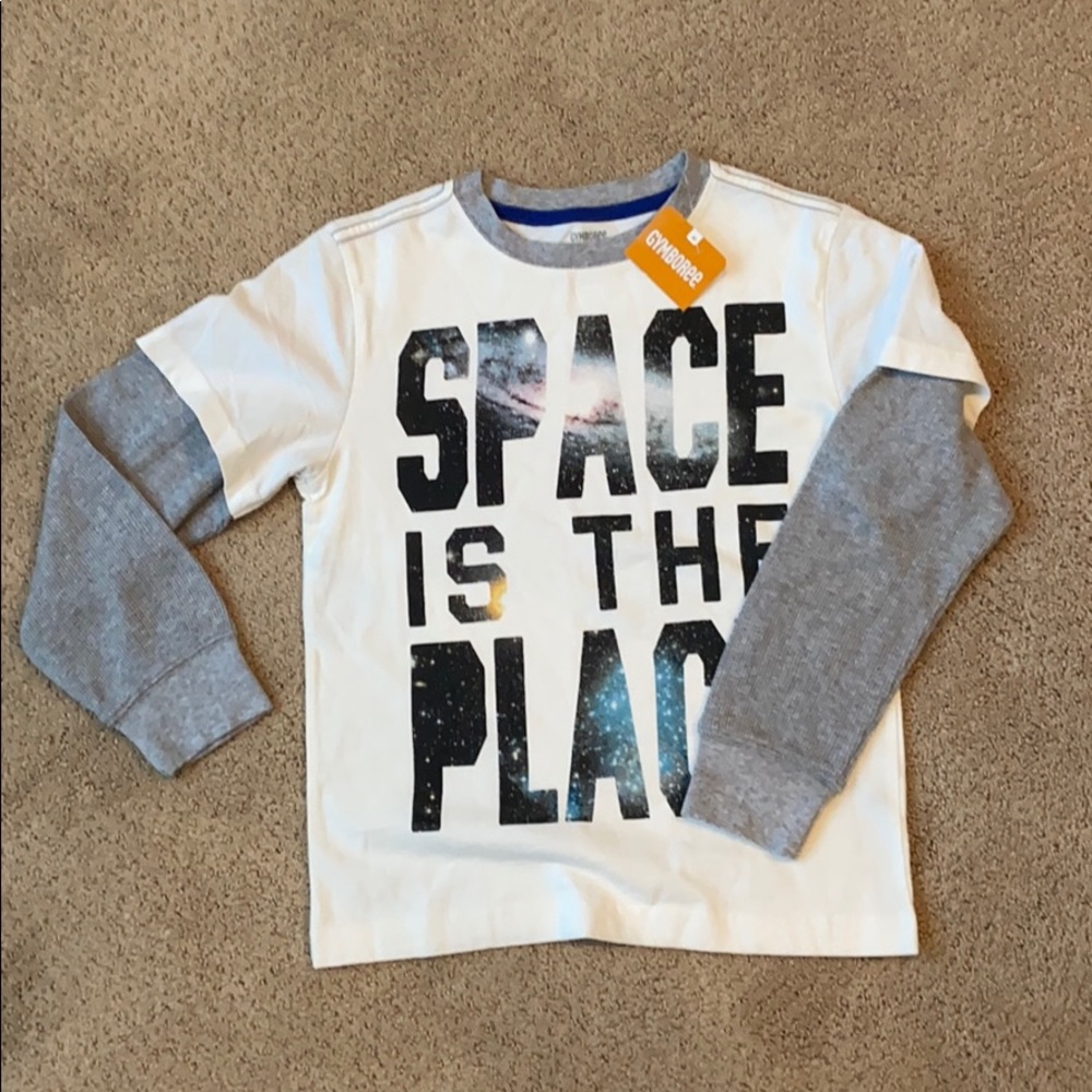Gymboree boy 7 space is the place shirt new